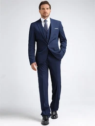 Anzug (3 tlg, Sakko & Weste & Hose) Slim Fit fr Hochzeit