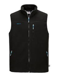 FirstB Fleecejacke Herren Fleeceweste Schwarz