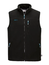 FirstB Fleecejacke Herren Fleeceweste Schwarz