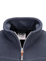 FirstB Fleecejacke Herren Fleeceweste Dunkelblau/Blau/Grau