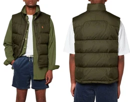 Winterjacke POLO Quilted Gillet Daunen-Weste Jacke Jacket Pony Down V