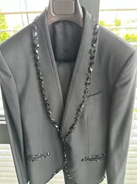 Anzug SICILIA STONES Suit Smoking Anzug Blazer Jacke Vest Pa