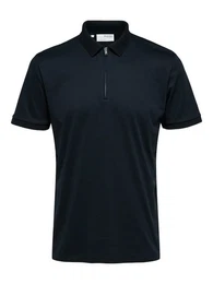 Poloshirt SLHFAVE ZIP SS POLO NOOS