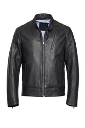 Lederjacke BURUBIO mit Reiverschluss an den rmeln