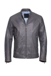 bugatti Lederjacke BUAPOLLO Grau/Dunkelgrau/Dunkelblau