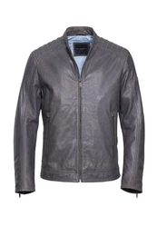 Lederjacke BUAPOLLO mit Schultersteppung und Reiverschlssen