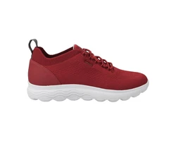 Geox Sneaker Lederimitat/Textil Rot/Dunkelrot/Bordeaux