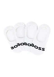 BOSS Businesssocken Uni Logo Gelb/Weiß/Braun