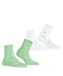 Esprit Kurzsocken Twig 2-Pack Hellgrün/Grün