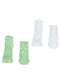 Esprit Kurzsocken Twig 2-Pack Hellgrün/Grün