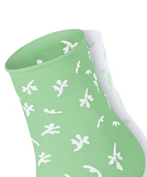 Esprit Kurzsocken Twig 2-Pack Hellgrün/Grün
