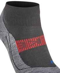 FALKE Kurzsocken RU4 Endurance Cool Short Rot/Dunkelgrau/Hellgrau/Grau