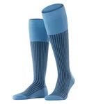 FALKE Kniestrümpfe Oxford Stripe Blau/Hellblau/Grau