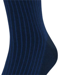 FALKE Kniestrümpfe Oxford Stripe Dunkelblau/Blau