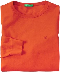 United Colors of Benetton Rundhalspullover Orange