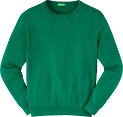 United Colors of Benetton Rundhalspullover Grün/Dunkelgrün/Türkis/Neonfarben