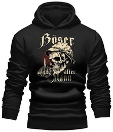 Kapuzensweatshirt Hoodie fr den etwas lteren Nrgler: Bser Alter Mann