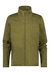 Human Nature Fleecejacke Booker Grün/Dunkelgrün/Braun