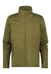 Human Nature Fleecejacke Booker Grün/Dunkelgrün/Braun