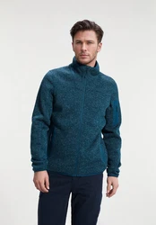 Human Nature Fleecejacke Booker Türkis/Blau