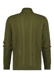 Human Nature Sweatshirt Breid Troyer Dunkelgrün/Grün