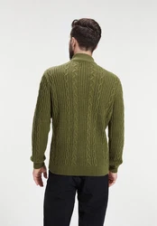 Human Nature Sweatshirt Breid Troyer Dunkelgrün/Grün