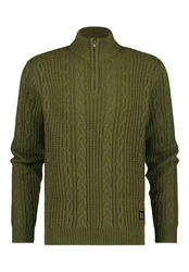 Human Nature Sweatshirt Breid Troyer Dunkelgrün/Grün