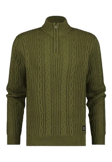 Human Nature Sweatshirt Breid Troyer Dunkelgrün/Grün