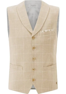 Carl Gross Anzugweste CG Wicklow-G Beige/Khaki/Orange/Braun