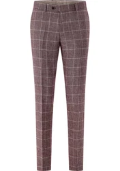 Carl Gross Anzughose CG Shiver-G Rosa/Lila/Rot/Dunkelrot