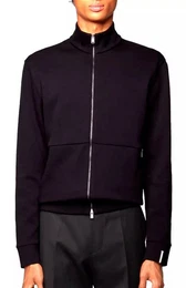 Blouson Sidney Doppellagigen Jacke Stehkragen mit Kordelzug hinten