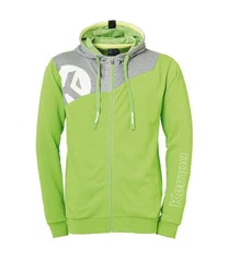 Kempa Sweatjacke Core 2.0 Kapuzenjacke Grün/Neonfarben