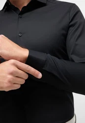 Eterna Businesshemd Langarmhemd Perfekte Passform edles Design Schwarz/Braun/Dunkelblau/Dunkelrot