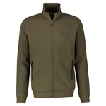 LERROS Strickjacke mit Reißverschluss und Stehkragen Dunkelgrün/Khaki