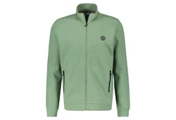LERROS Strickjacke mit Reißverschluss und Stehkragen Grün/Dunkelgrün/Hellgrün