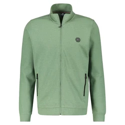 LERROS Strickjacke mit Reißverschluss und Stehkragen Grün/Dunkelgrün/Hellgrün