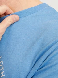 Jack & Jones T-Shirt JJFOREST TEE SS CREW NECK Blau/Hellblau
