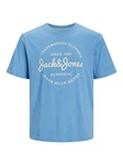 Jack & Jones T-Shirt JJFOREST TEE SS CREW NECK Blau/Hellblau