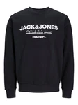 Jack & Jones Sweatshirt JJGALE SWEAT O-NECK Dunkelblau/Schwarz