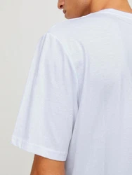 Jack & Jones Kurzarmshirt JCOLOGAN TEE CREW NECK Hellblau/Grau/Blau/Lila/Khaki