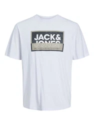 Jack & Jones Kurzarmshirt JCOLOGAN TEE CREW NECK Hellblau/Grau/Blau/Lila/Khaki