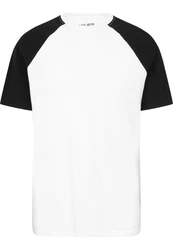 DEF T-Shirt Roy Weiß/Schwarz/Creme