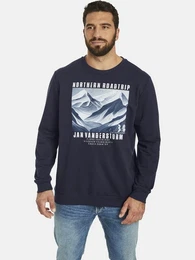 Sweatshirt HOLDGER mit elastischem Saumbund