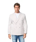 Denim Distriqt Sakko Feiner Herren Zweireiher Sakko Beige