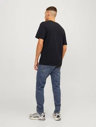 Jack & Jones T-Shirt JJFOREST TEE SS CREW NECK Dunkelblau/Schwarz/Blau/Hellblau
