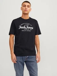 Jack & Jones T-Shirt JJFOREST TEE SS CREW NECK Dunkelblau/Schwarz/Blau/Hellblau