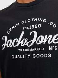 Jack & Jones T-Shirt JJFOREST TEE SS CREW NECK Dunkelblau/Schwarz/Blau/Hellblau