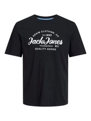 Jack & Jones T-Shirt JJFOREST TEE SS CREW NECK Dunkelblau/Schwarz/Blau/Hellblau