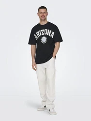 ONLY & SONS Kurzarmshirt ONSLAWSON LIFE RLX VARIS Blau/Dunkelblau/Schwarz/Hellblau