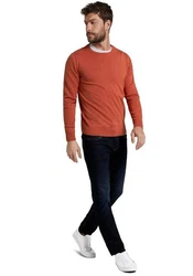 TOM TAILOR 5-Pocket-Jeans Marvin Straight Rot/Orange/Braun/Dunkelrot